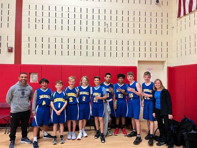 Ms. Kean with basketball team